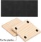 36 PCS 4 Inch Unfinished Wood Coasters, Premium Square Wooden Plaques